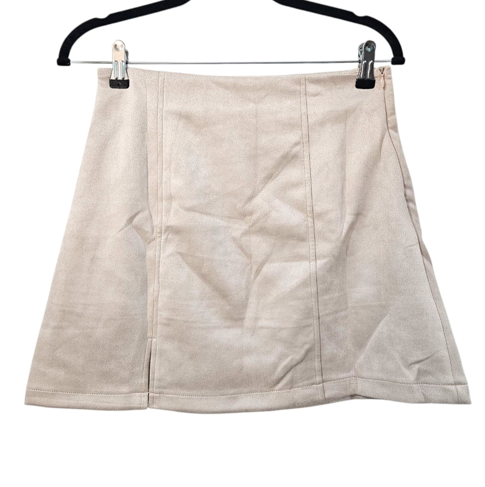 NWT Cupshe Mini Skirt In Beige Size S